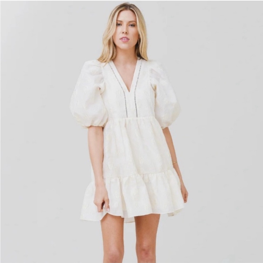Hunter Bell Cream Mini Dress